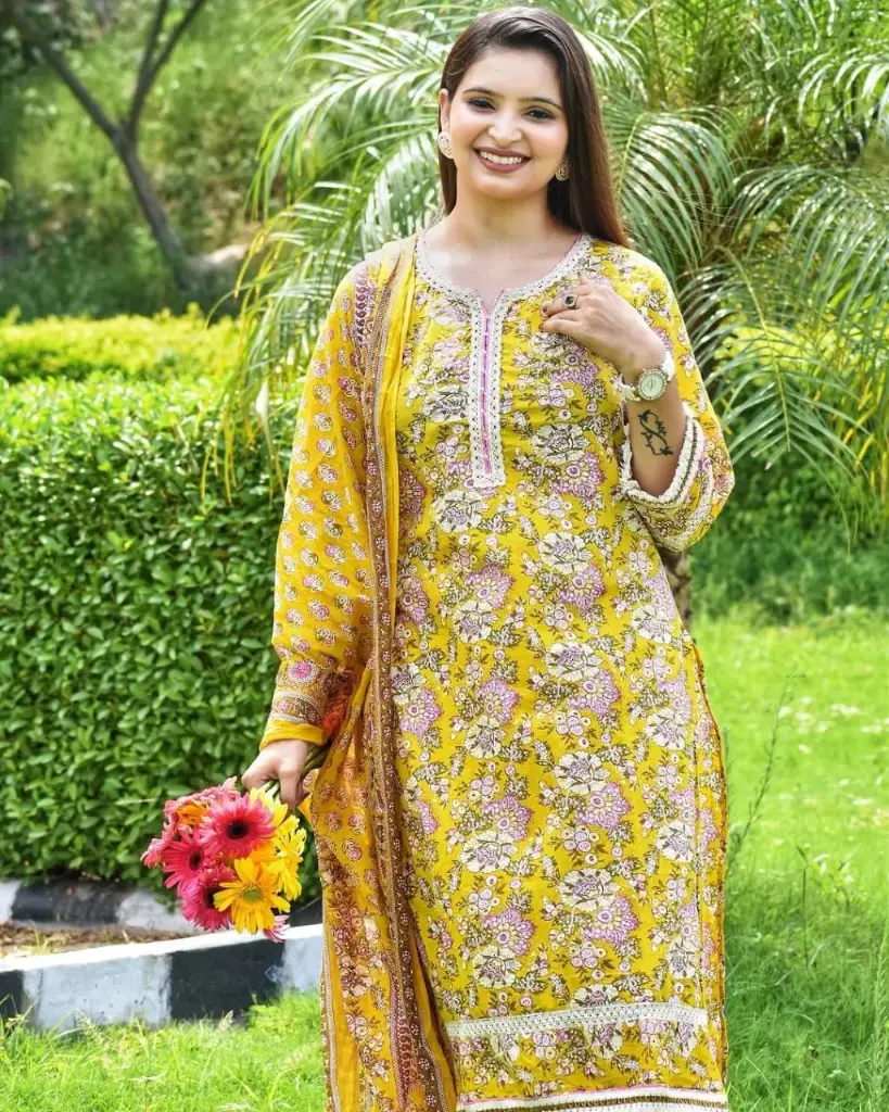 KURTI+ PANT+ DUPPTA 